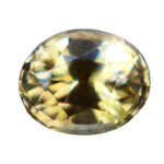 0.75 Carat Pale Blue Yellow Sapphire β Oval Cut Natural Gemstone from Ceylon