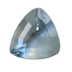 Natural pale green sapphire 0.70 carat trillion cut loose gemstone from Madagascar