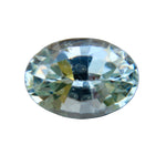 Natural pale green sapphire 1.18ct oval cut unheated Ceylon gemstone