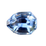 Natural pale lilac sapphire 1.03 carat modified trillion cut loose gemstone Ceylon