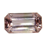 Natural pale pink tourmaline 4.35 carat emerald cut loose gemstone