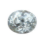 1.73 carat natural pale yellow sapphire oval cut unheated Ceylon loose gemstone