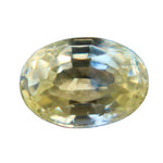 1.15ct pale yellow sapphire, oval 7.03×4.95mm, Ceylon origin – face-up