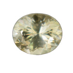 0.85ct natural yellow sapphire oval cut pale yellow Ceylon gemstone