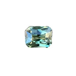 1.04ct Emerald Cut Natural Parti Sapphire – Green Yellow Bi-Coloured, Unheated, from Madagascar – Ideal for Engagement or Collector Jewelry