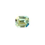 0.95ct Emerald Cut Parti Sapphire β Blue Green Unheated Gemstone | Madagascar Origin - sapphire pal