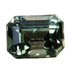 Natural Parti Sapphire 1.29 Carat β Emerald Cut Green Yellow Ceylon Gemstone for Engagement Rings