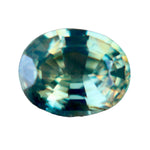 0.56ct oval cut natural parti sapphire from Madagascar β bright green and yellow unheated gemstone with eye clean clarity, sold by Sapphire Pal Australia.