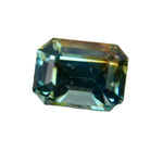 0.90ct Natural Parti Sapphire | Emerald Cut | Blue Green Sapphire | Ethical Madagascar Gemstone - Sapphire Pal