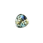 0.97ct Natural Parti Sapphire, green-yellow, Madagascar origin, Trillion cut, Eye-Clean β Sapphire Pal
