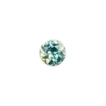 Natural parti sapphire 0.53 carat round cut VVS loose gemstone Madagascar