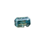 0.88ct natural parti sapphire emerald cut untreated Madagascan gemstone