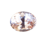 Natural 3.00 Carat Peachy Champagne Sapphire – Oval Cut, VVS Clarity, Unheated Gemstone from Ceylon