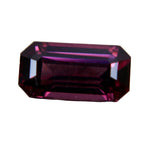 Natural purple pink spinel emerald cut 2.00 carat Ceylon gemstone
