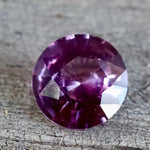 Natural Purple Sapphire – 0.87 Carat | Round Cut | VS Clarity | Ceylon Origin - Sapphirepal