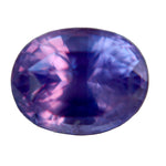2.15ct natural purple sapphire oval, unheated eye clean Ceylon gemstone