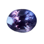 0.76ct natural purple sapphire oval cut unheated Ceylon gemstone loose stone
