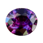 Natural purple sapphire oval cut 0.98 carat VVS Ceylon loose gemstone