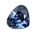 natural purple sapphire 0.64 carat pear cut eye clean unheated loose gemstone Madagascar