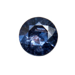 Natural purple spinel 0.87 carat round cut unheated gemstone