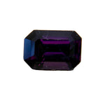 Natural purple spinel 0.74 carat emerald cut Ceylon loose gemstone