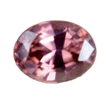 Natural purplish brown zircon 1.97 carat oval cut loose gemstone from Ceylon untreated