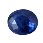 Natural royal blue sapphire 1.37 carat oval cut Ceylon eye clean loose gemstone