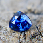 Natural Royal Blue Sapphire Pear Cut 0.44 Carat from Ceylon β VS Clarity Deep Blue Gemstone