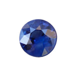 Natural royal blue sapphire 1.19 carat round cut Ceylon loose gemstone