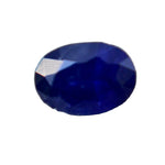 Natural royal blue sapphire 0.55ct unheated oval loose gemstone from Ceylon