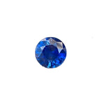 Natural royal blue sapphire 1.18 carat round cut Ceylon gemstone