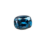 Teal blue spinel gemstone 1.60 carat cushion faceted β Sapphire Pal