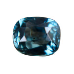 Natural teal sapphire 1.17ct cushion cut unheated Ceylon gemstone