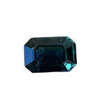 Natural teal sapphire 1.18 carat emerald cut loose gemstone unheated