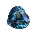 Heart Cut Teal Sapphire 2.30ct β Unheated Blue Green Parti Gemstone for Engagement or Wedding Ring β Sapphire Pal