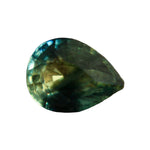 Natural Tri-Coloured Parti Sapphire - Pear Cut 1.07ct - Blue Green Yellow - Unheated Madagascar Gemstone from Sapphire Pal
