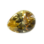 Natural Vivid Yellow Sapphire 0.58 Carat β Unheated Pear Cut Ceylon Gemstone - Sapphirepal