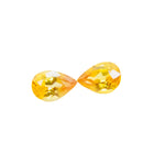 Natural Vivid Yellow Sapphire Pair β Pear Cut 6x4mm For Sale