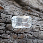 Natural White Sapphire | Emerald Cut | 1.62 Carat | - Sapphirepal