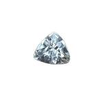 Natural white sapphire 0.64 carat trillion cut loose gemstone from Ceylon