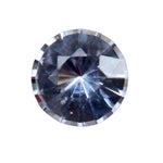 0.82 Carat Natural White Sapphire Round Cut from Ceylon