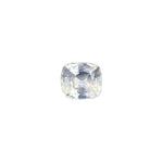 0.72ct natural white sapphire cushion cut untreated Ceylon gemstone