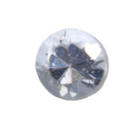 0.50 Carat Round Cut Natural White Sapphire from Ceylon