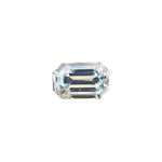 Natural white sapphire 1.37 carat emerald cut Ceylon loose gemstone