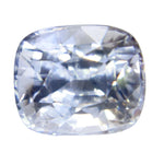 Natural white sapphire 0.88 carat cushion cut unheated loose gemstone Ceylon
