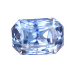 2.08ct natural white sapphire emerald cut loose gemstone from Ceylon