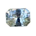 2.88ct Natural White Sapphire — Emerald Cut, SI Clarity, Unheated Ceylon Origin, Earth-Sourced Loose Gemstone