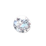 1.23ct natural white sapphire round cut from Ceylon loose gemstone