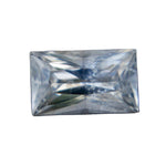 Natural white sapphire 0.45 carat baguette cut Ceylon heated loose gemstone 5.23x3.16mm