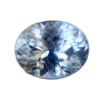 Natural white sapphire 1.38 carat oval cut loose gemstone from Ceylon